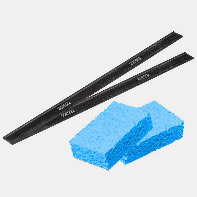 Sponzen en rubbers 45cm